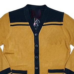 University <b>Men</b>’s Black <b>Knitted</b> <b>Cardigan</b> Sweater V Neck Button Front Long Sleeve Knitwear Wholesale Custom Varsity <b>Cardigan</b> - Product Image 2