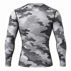 Custom Jiu jitsu <b>Rash</b> <b>Guards</b> <b>Bjj</b> Surfing Diving Rashguard Custom Design Sublimation Printed Camo <b>Rash</b> <b>Guard</b> Compression Shirts - Product Image 3