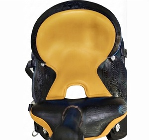 Selle Western en Cuir Faite Main WWHSO5755 Durable avec Arceau en Bois et Quincaillerie Nickelée, Siège Confortable, Personnalisable - Product Image 2