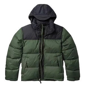Veste matelassée unisexe de luxe à capuche sans manches, style streetwear, imperméable, coupe-vent, épaisse, avec broderie, rembourrage en coton noir, en nylon pour l'hiver - Product Image 3