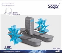 Aérateur de surface et flottant 1HP 2 Turbine pour l'élevage de crevettes/crevettes/étang à poissons