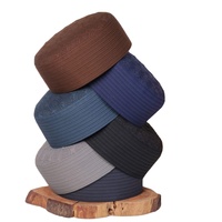 Topi Kufi Muslim untuk pria, topi Kufi Islam klasik untuk penggunaan sehari-hari