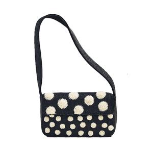 Bolso de mano clásico con cuentas de semillas, estilo étnico, moderno, bordado con cuentas de semillas, hecho a mano, bolso de moda. - Product Image 5