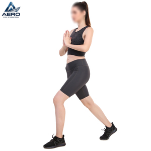 Pantalones Cortos de Compresión de Moda para Mujer, Color Gris Oscuro, Mejor Material, Más Vendidos, Cintura Alta, para Fitness y Running - Product Image 3