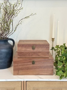 Personalized Baby Keepsake Box <b>Memory</b> <b>Gift</b> Box for Baby Shower Embossed Design Rustic Style Eco-Friendly Wooden <b>Gift</b> - Product Image 3