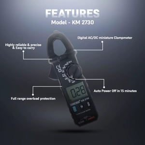 Pince ampèremétrique numérique durable 100A AC/DC True RMS pour une mesure précise du courant, modèle KM 2730 - Product Image 2
