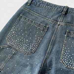 Pantalones Cortos de Mezclilla para Hombre, Estilo Urbano, Personalizados, Casuales, Tejidos, Rectos, Transpirables, Impermeables, de Secado Rápido, Venta al Por Mayor - Product Image 2