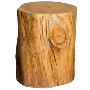 Tabouret en teck biologique fait main de style rustique de luxe ARTERRA pour projets hôteliers et de villas - Product Image 2