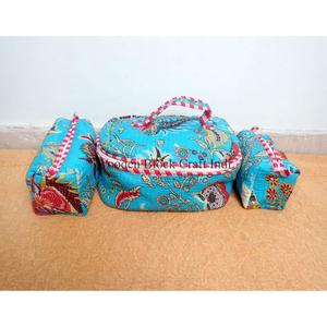 New Arrival Wholesale Handcrafted Tassel Printed 100% Cotton Zipper Closure Small Lightweight Multi-Function Eco-Friendly <b>Case</b> - Product Image 1