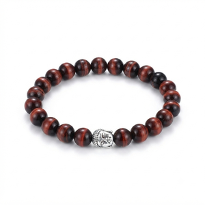 High Quality Red tiger eye <b>Beads</b> Buddha <b>Bracelet</b> Romantic Gift Fashion Charm Jewelry for <b>Men</b> Women Energy Meditation - Product Image 1