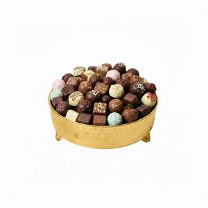 Bol à chocolat décoratif en métal doré au design antique, plateau de service pour desserts et bonbons, présentoir à desserts pour la maison, au prix le plus bas - Product Image 6