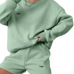 Sweat-shirt réversible à col montant pour femme, coupe oversize, en polaire, à manches longues, avec logo personnalisé imprimé, brodé et rayé – Meilleure vente - Product Image 1