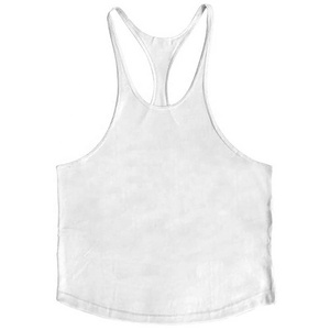Wholesale custom men cotton white seamless fitness bodybuilding undershirt training <b>string</b> singlet gym tank <b>tops</b> vest for men - Product Image 6