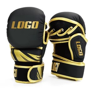 ถุงมือชก MMA สำหรับฝึกซ้อม พร้อมโลโก้แบบกำหนดเองได้ตามต้องการ ชุดศิลปะการต่อสู้ ถุงมือ MMA สีตามสั่ง ถุงมือหนัง PU สำหรับชกมวย - Product Image 6