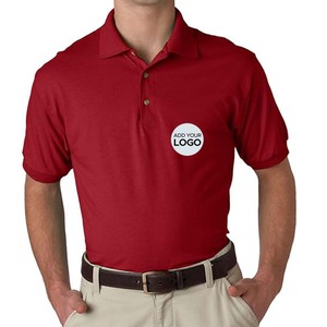 Camisetas de Golf de Alto Rendimiento, Tejido Sólido, 100% Algodón, Secado Rápido, Manga Corta, para Hombre - Product Image 2