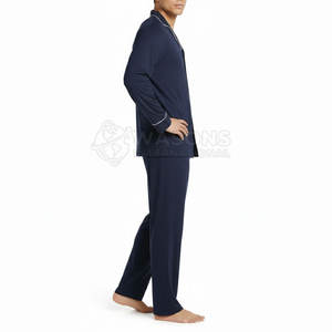 Pyjama en soie à manches longues et pantalon long, confortable, faible MOQ, collection 2026 - Product Image 2