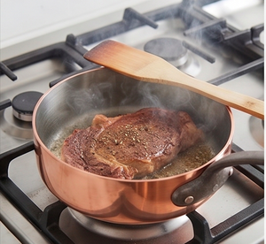 Rose Gold <b>Copper</b> <b>Utensils</b> Sauce Pan With Attached Aluminium Handle And Lid For Kitchenware Hotel And Restaurant Use - Product Image 4