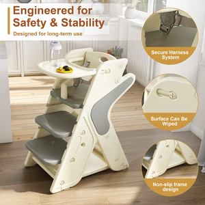 Seggiolone Multifunzionale Regolabile in Altezza per Mangiare e Allattare, Utilizzabile anche come Torre per Bambini - Product Image 4