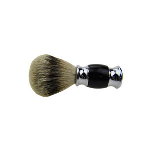 Brocha de Afeitar de Pelo Sintético Premium para Hombre, Más Vendida, con Mango de Madera Personalizado con Detalles en Negro y Cromo - Product Image 2