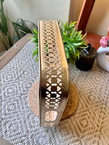 Ensemble de plateaux en métal doré Pichwai pour fête, festival, pooja, décoration, cadeau - Product Image 4