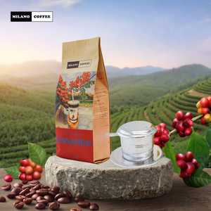 Café moulu Arabica Premium Milano Exotic Cinnamon Spark, torréfaction moyenne, café vietnamien traditionnel, vente en gros OEM ODM - Product Image 5