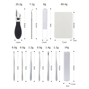 Kit de pédicure professionnel en acier inoxydable de qualité médicale supérieure, comprenant 4 paires de coupe-ongles à ressort unique pour ongles épais, prix compétitif - Product Image 3