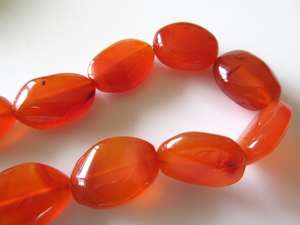 Cuentas Ovaladas Lisas de Cornalina Natural para la Fabricación de Joyas, Suministros para Joyería Hecha a Mano - Product Image 5