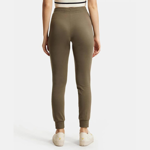 <b>Women</b> High Waist Skinny <b>Jogger</b> Pants Solid Color <b>Knitted</b> Drawstring Elastic Waist Casual Full Length Autumn Wear - Product Image 3