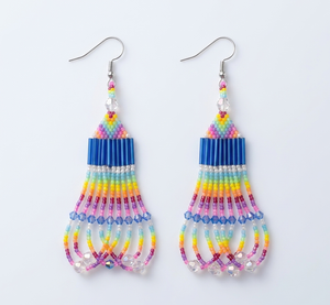 Wholesale Fashion Colorful Bohemian Glass Bead Beaded <b>Earrings</b> Dangle Drop Pendant <b>Tassel</b> Handmade Seed 2025 New Design <b>Earrings</b> - Product Image 1