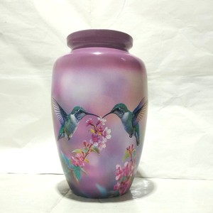 Lightweight Aluminum Urn for Human Ashes Adult Size - Easy Lift Metal Cremation Urn - Portable <b>Memorial</b> <b>Vase</b> for Funeral - Product Image 2