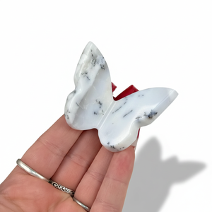 Opale dendritique papillon volant en cristal de haute qualité avec ailes en pierre de guérison, papillon sculpté 3D et décoration d'intérieur – Vente en gros - Product Image 3