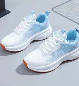 Zapatillas Deportivas de Malla para Mujer, Blancas y Rosas, Transpirables, Ligeras, con Entresuela de EVA y Suela de Goma, para Verano y Fitness - Product Image 4