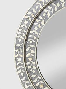 Round Shape <b>MOP</b> Work Mirror Frame Exclusive Quality Customized Size <b>Wall</b> Mounted Mirror Frame At Lowest Price Elegant Interior - Product Image 2