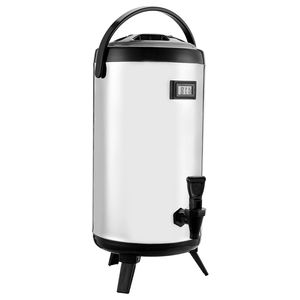 Dispenser per Bevande Isolato in Acciaio Inox da 9,2L (2,4 Galloni) con Rubinetto e Display della Temperatura per Bevande Calde - Product Image 1