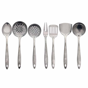 Ensembles de cuillères en métal classiques en acier pour mariages élégants et fêtes festives, fabriqués à la main - Product Image 3