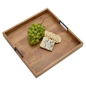 Handmade Mango Wood Serving Tray <b>Set</b> with Cutout Handles Decorative Rectangle Wooden <b>Nesting</b> Trays for <b>Coffee</b> <b>Table</b> Home Decor - Product Image 2