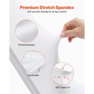 Coprisedie Universali in Spandex Pieghevoli, Metallizzati, Rimovibili, Lavabili, Protettivi, Elasticizzati per Matrimoni e Feste - Product Image 3