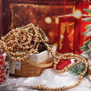 Wooden Beads Farmhouse <b>Wall</b> Hanging Decor Natural Prayer Beads Garland for Christmas Rustic Home <b>Table</b> Tree Decoration - Product Image 4