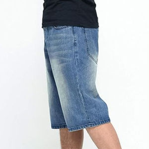 Shorts en jean décontractés pour hommes en gros – Qualité supérieure, taille élastique, style streetwear estival, vêtements d'extérieur - Product Image 2