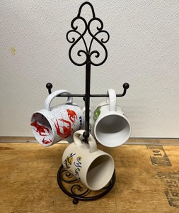 Decorative Iron <b>Mug</b> <b>Tree</b> Holder Stand Countertop Coffee Cup Storage Rack With Multiple Hooks Kitchen Organizer for Kitchen Use - Product Image 6