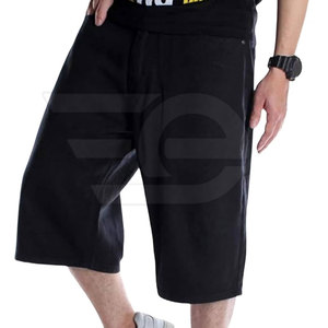 Men <b>Jeans</b> Jorts Loose Fit Casual Urban Summer Breathable Straight Leg <b>Work</b> Outdoor Fashion Style Daily Comfort - Product Image 2