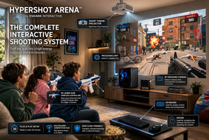 Mur de tir interactif Eshark – Système de jeu de tir au laser pour centres commerciaux et zones de jeux - Product Image 2