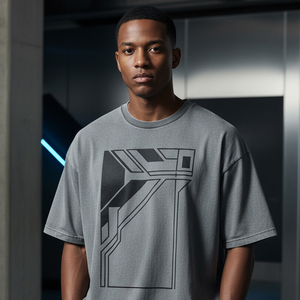 Wholesale Heavy <b>Weight</b> Oversized Tee Men Custom Logo Luxury Plain Blank Drop Shoulder Streetwear T Shirt <b>Free</b> Shipping - Product Image 5