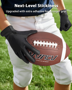 Gants de football américain Pro Grip pour receveurs, paume adhésive de haute qualité, couleur personnalisée, logo personnalisé, gants légers - Product Image 3
