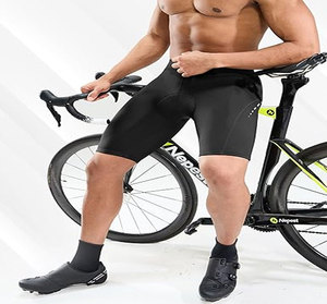 Unisex Breathable 3D <b>Padded</b> <b>Cycling</b> <b>Shorts</b> with Zippered Pockets Spandex/Cotton 220g Fabric - Product Image 3