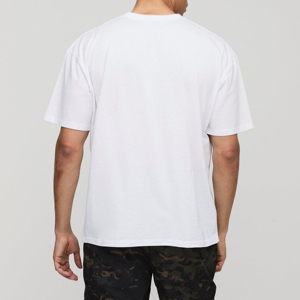 เสื้อยืดคอตตอน 100% ทรงโอเวอร์ไซส์ หนานุ่ม พิมพ์ลาย DTF สำหรับผู้ชาย ปี 2026 ขายส่งจากโรงงานโดยตรง - Product Image 4