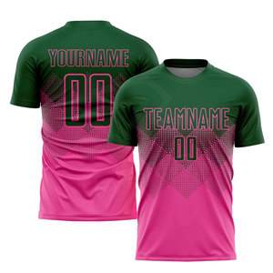 Camiseta de Fútbol para Hombre, Estilo Nuevo, 100% Poliéster, Transpirable, de Secado Rápido, Cuello Redondo, Personalizable con Nombre de Equipo - Product Image 5