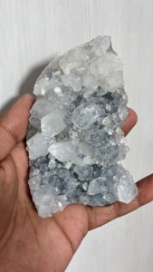 Radha Arts Apophyllite Zéolite, spécimen minéral, pierre naturelle avec cluster de Stilbite, cristal de guérison, géode, 5,5 pouces, 2,68 kg - Product Image 3