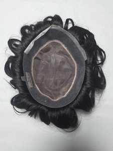 Perruque toupet en cheveux humains mono de qualité supérieure, origine Taz Hair Autriche, style Bangladesh, avec des ondulations naturelles et profondes - Product Image 4