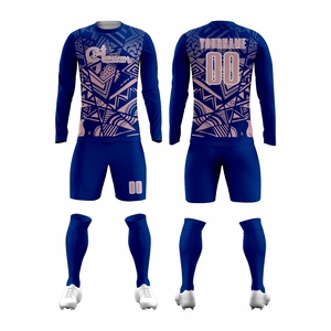 Adult Soccer Uniform Kit Breathable Unisex 100% <b>Polyester</b> Personalized Football Jersey and <b>Shorts</b> for Training and Matches - Product Image 3